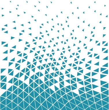 abstracet mavi geometrik yarı ton üçgeni trippy Dikişsiz desen arka plan