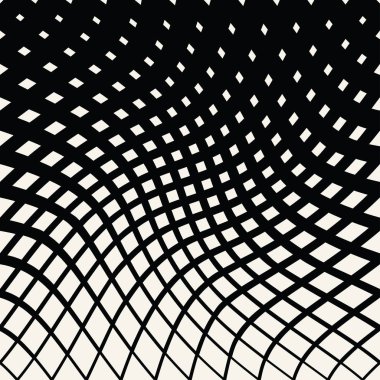 soyut geometrik trippy siyah ve beyaz arka plan deseni grafiği