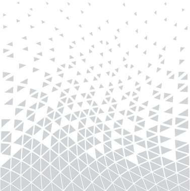 Geometrik daireler gradyan yarım ton pürüzsüz üçgen desen