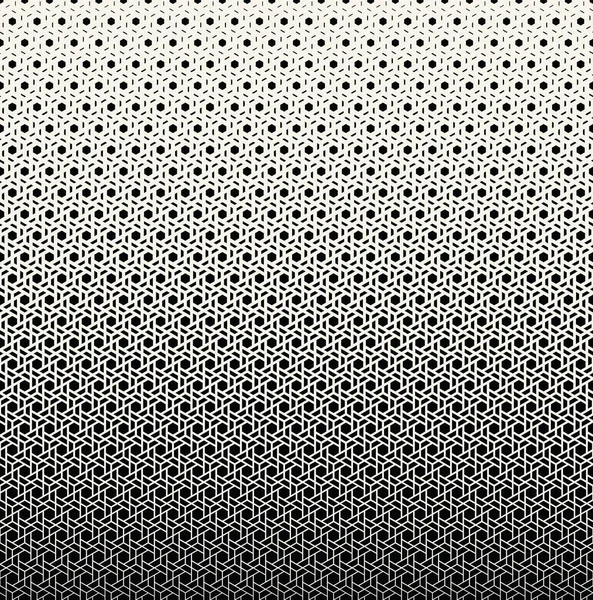 Geometría Abstracta Patrón Medio Tono Moda Hipster Blanco Negro — Vector de stock