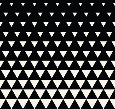 Soyut geometrik siyah-beyaz grafik tasarım yazdırma üçgen noktalı resim deseni