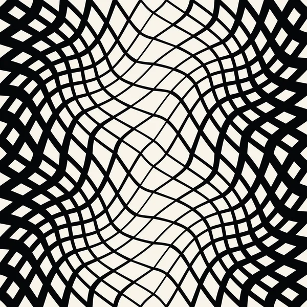 Abstrait Géométrique Trippy Fond Noir Blanc Motif Graphique — Image vectorielle