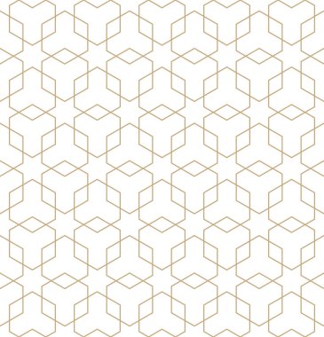 Soyut geometrik altın deco sanat altıgen deseni