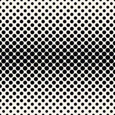  yarı ton kesintisiz geometrik degrade siyah-beyaz desen daireler