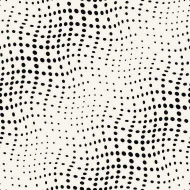 geometrik daire degrade yarı ton Dikişsiz siyah-beyaz desen