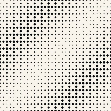 geometrik daire degrade yarı ton Dikişsiz siyah-beyaz desen