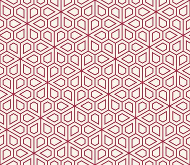 soyut geometrik pentagon kılavuz sorunsuz çiçek desenli