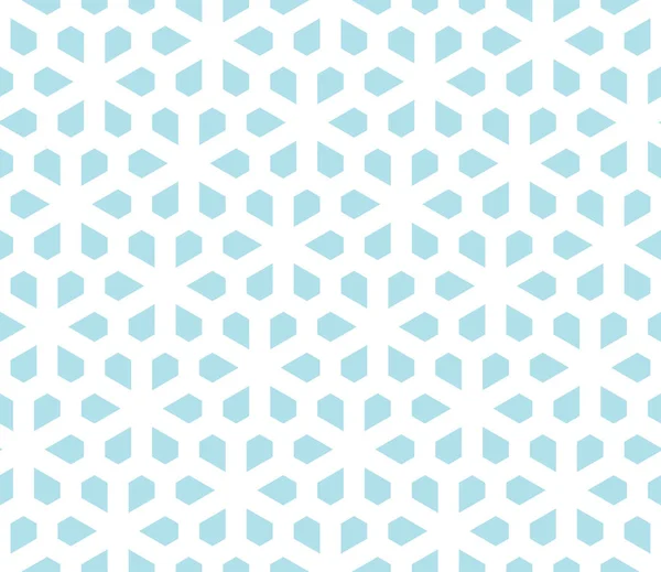Abstracte geometrische pentagon raster naadloze bloemmotief — Stockvector