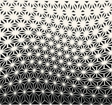 Kutsal geometri yarı ton üçgeni grafik desen baskı