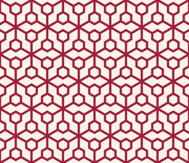 soyut geometrik altıgen en az Dikişsiz desen baskı