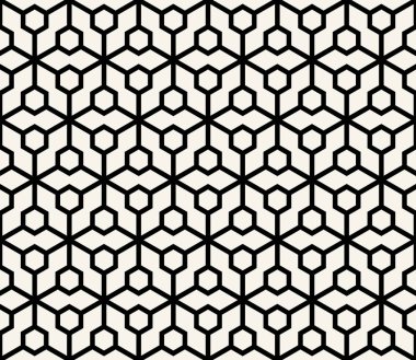 soyut geometrik altıgen en az Dikişsiz desen baskı