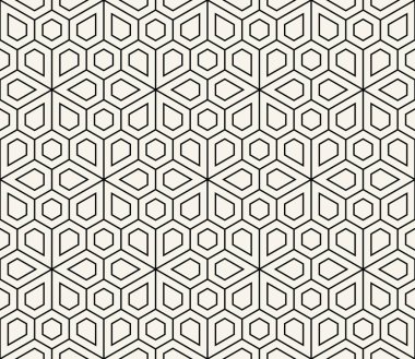 soyut geometrik basit çiçek ızgara deco desen