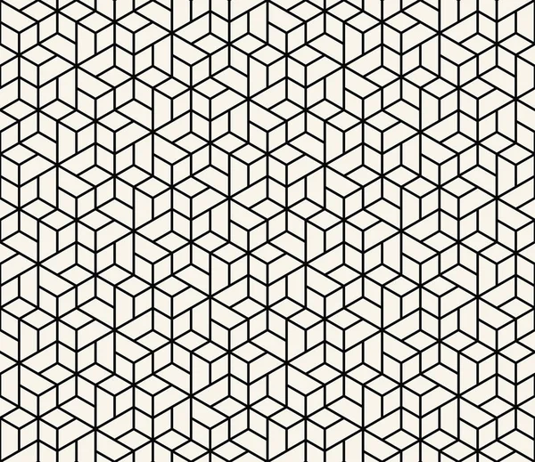Grille de tuiles géométriques vecteur de motif sans couture graphique — Image vectorielle