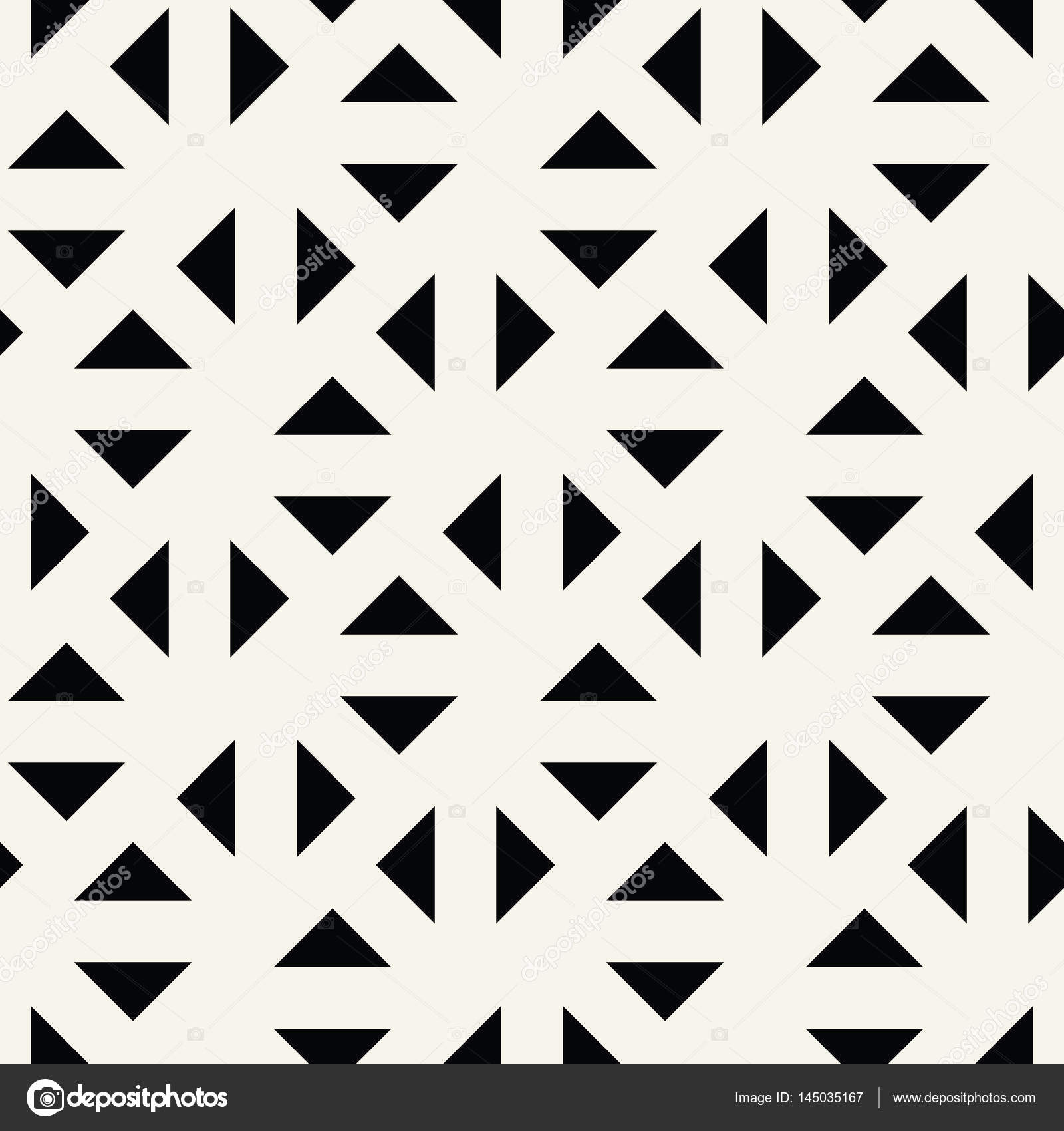 Geometric grid triangle minimal graphic vector pattern — Stock Vector