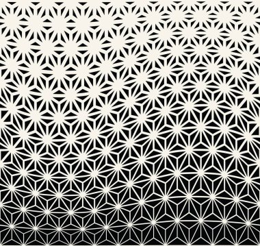 Kutsal geometri yarı ton üçgeni grafik desen baskı