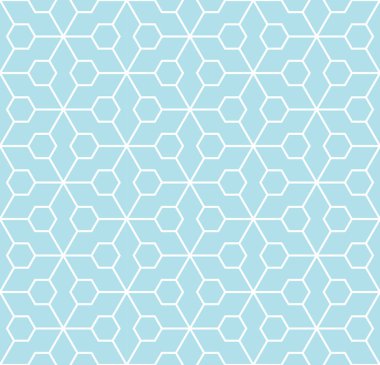 soyut geometrik altıgen en az Dikişsiz desen baskı