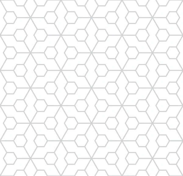 Abstract Geometric Hexagon Minimal Seamless Pattern Print — Stock Vector