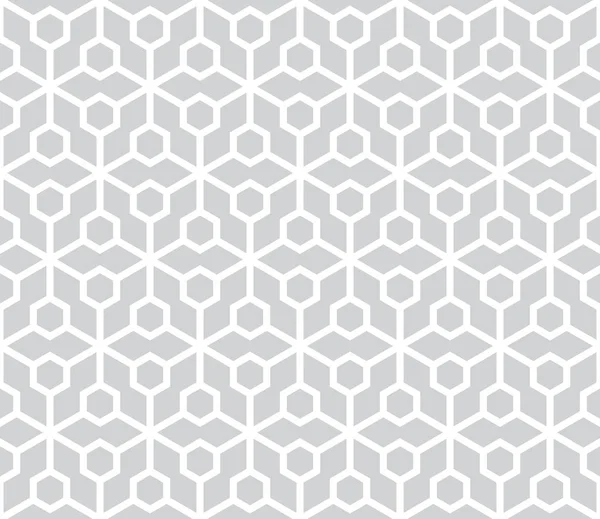 Abstracte geometrische zeshoek minimale naadloze patroon afdrukken — Stockvector