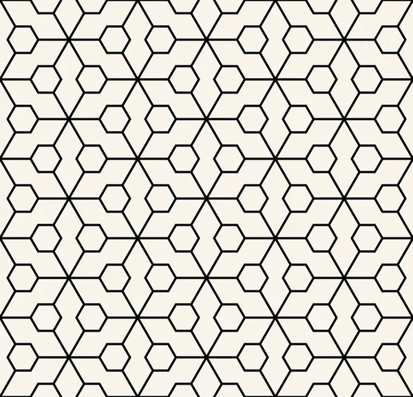 Абстрактный геометрический шестиугольник минимальная бесшовная печать шаблона — стоковый вектор