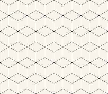 Kutsal geometri kılavuz grafik deco altıgen desen