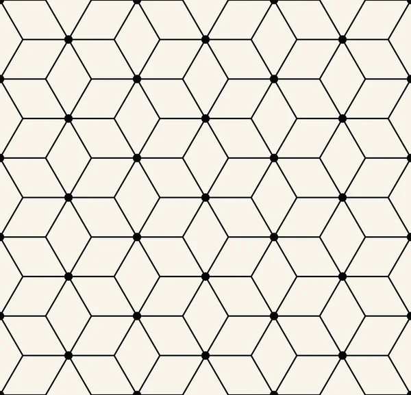 Sacred geometry grid graphic deco hexagon pattern — Stock Vector
