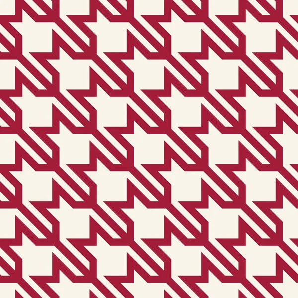 Houndstooth moda a cuadros patrón geométrico textil de moda — Vector de stock