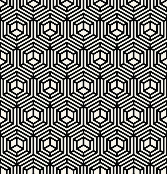 Abstrakta geometriska hexagon unika grafiska mönster bakgrund — Stock vektor