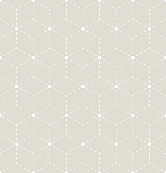 Heilige Geometrie Gitter Grafik Deko-Sechseck gestrichelte Muster — Stockvektor