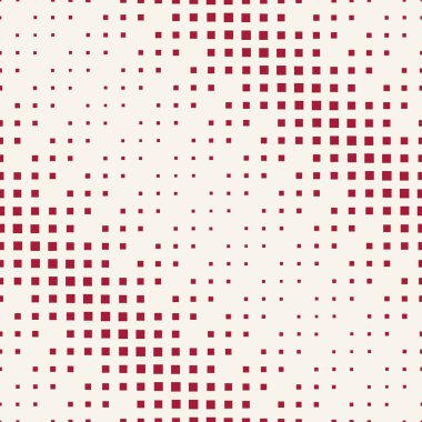 yarı ton kırmızı kare geometrik degrade desen