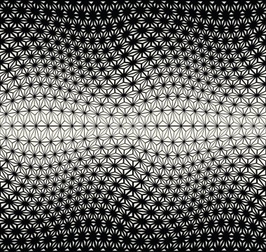 Kutsal geometri yarı ton üçgeni grafik desen baskı