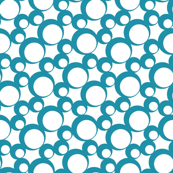 Cute Geometric Bubbles Graphic Print Vector Pattern — Stock Vector