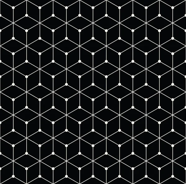 Heilige Geometrie Gitter Grafik Deko Sechseck Muster — Stockvektor