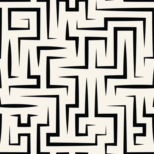 Abstract geometric line graphic maze pattern background — Stock Vector