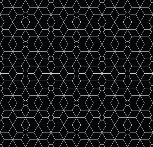 Grille géométrique sacrée motif hexagone déco graphique — Image vectorielle