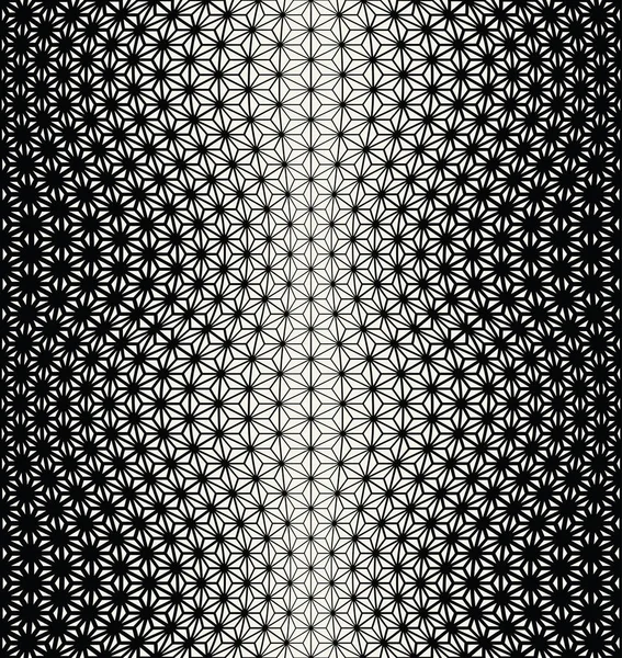 Geometría sagrada triángulo medio tono patrón gráfico impresión — Vector de stock