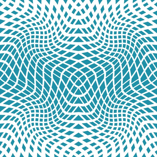 Abstrakte Geometrische Trippy Blaue Hintergrundmuster Grafik — Stockvektor