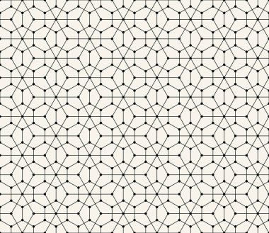 Altıgen geometrik çizgi ızgara desen vektör arka plan