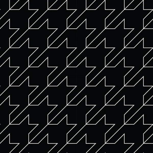 Houndstooth moda a cuadros patrón geométrico textil de moda — Vector de stock