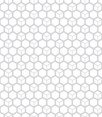 Altıgen geometrik çizgi ızgara desen vektör arka plan