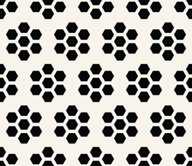 geometrik altıgen sorunsuz vektör desen en az arka plan