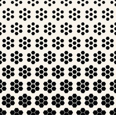geometrik altıgen sorunsuz vektör yarı ton desen arka plan