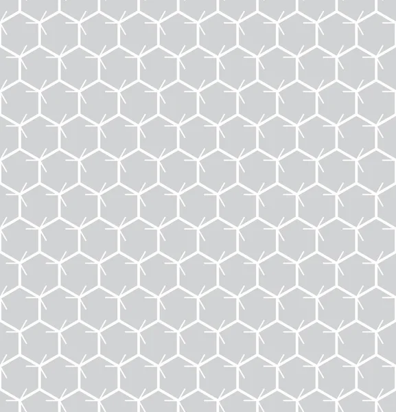Hexagonale geometrische Linie Raster Muster Vektor Hintergrund — Stockvektor