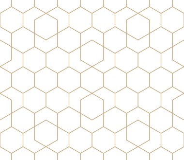 geometrik altıgen sorunsuz vektör ızgara desen arka plan