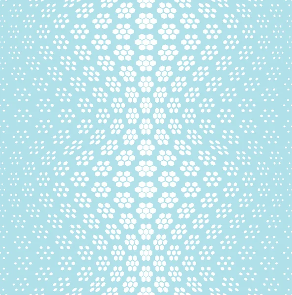 Geometric hexagon seamless vector halftone pattern background — Stock Vector