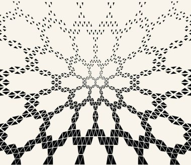 geometrik altıgen sorunsuz vektör üçgen yarı ton desen arka plan