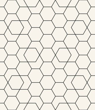 geometrik altıgen sorunsuz vektör ızgara desen arka plan