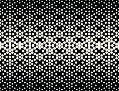 Altıgen noktalı degrade geometrik deco desen arka plan