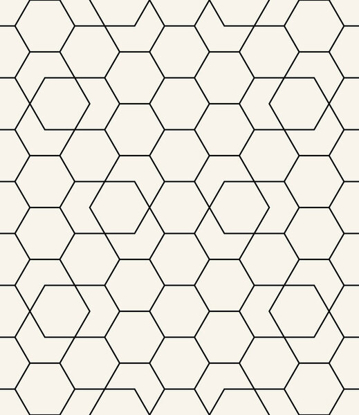 geometric hexagon seamless vector grid pattern background