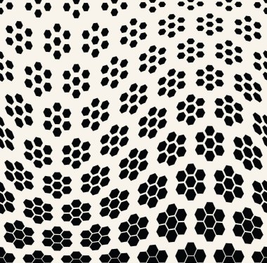 geometrik altıgen sorunsuz vektör yarı ton desen arka plan