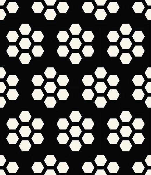 Geometric hexagon seamless vector pattern minimal background — Stock Vector